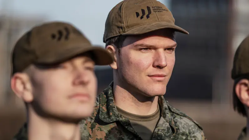 Portretfoto van een reservist.