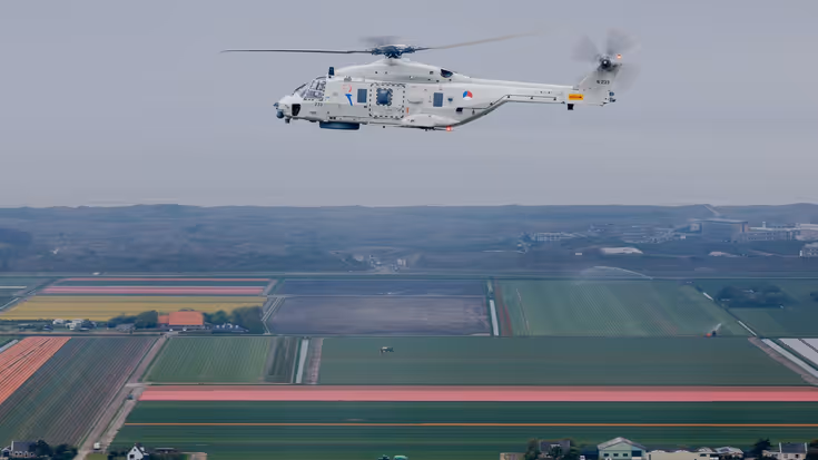 De bevrijdingsvlucht van de NH90.