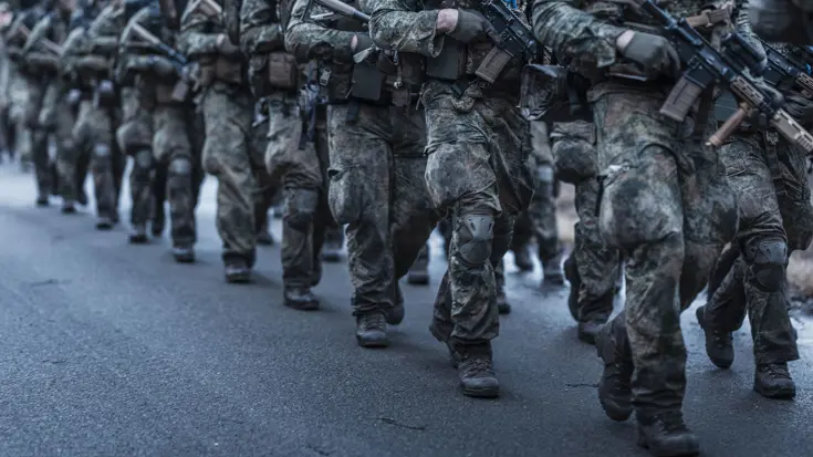 Militairen in beweging