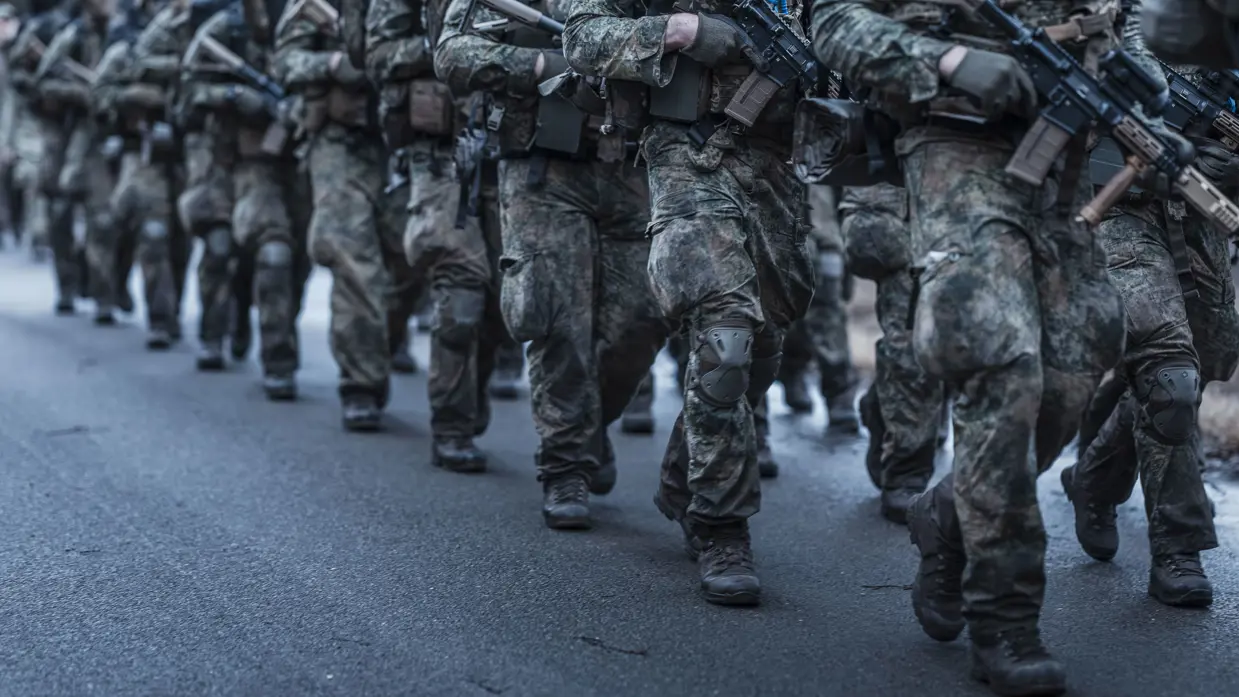 Militairen in beweging