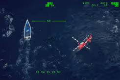 2 boten van bovenaf gezien.