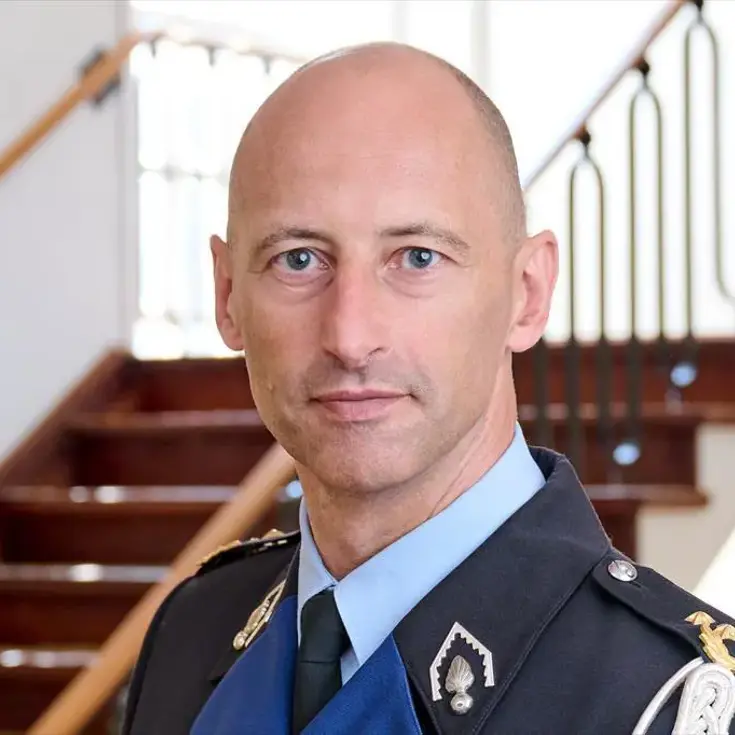 Portretfoto van generaal-majoor Costongs