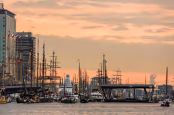 Schepen op het water.