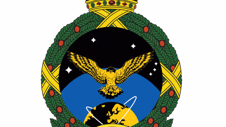 Het embleem van het Commando Lucht- en Ruimtestrijdkrachten.