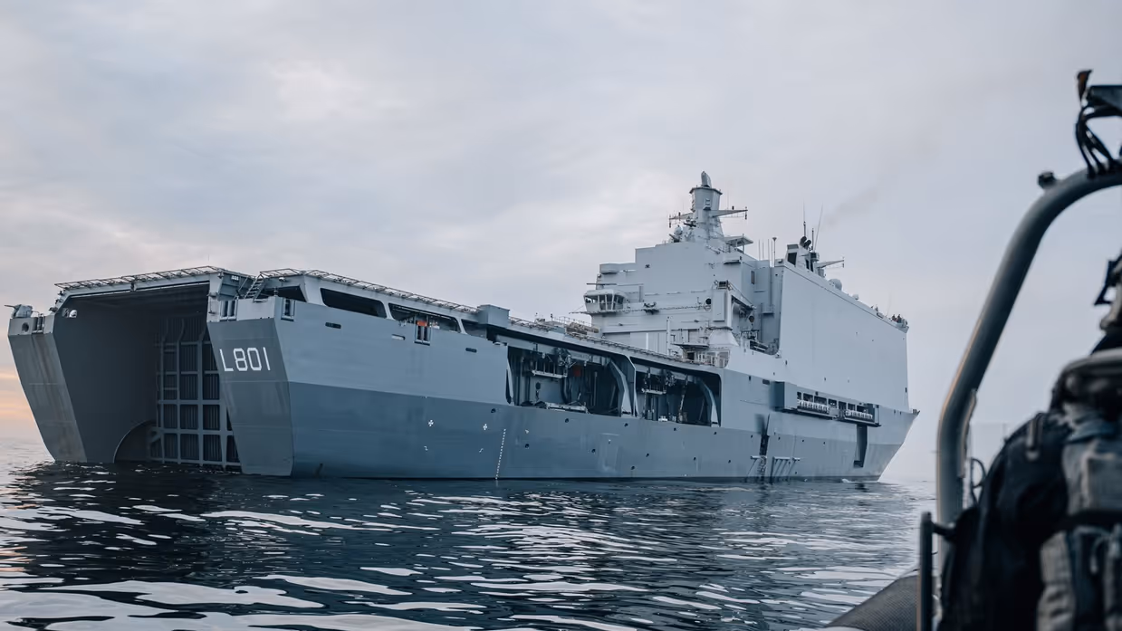 Amfibisch transportschip.