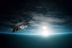 Satelliet in de ruimte