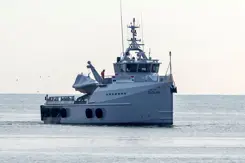 Zr.Ms. Galatea vaart op zee