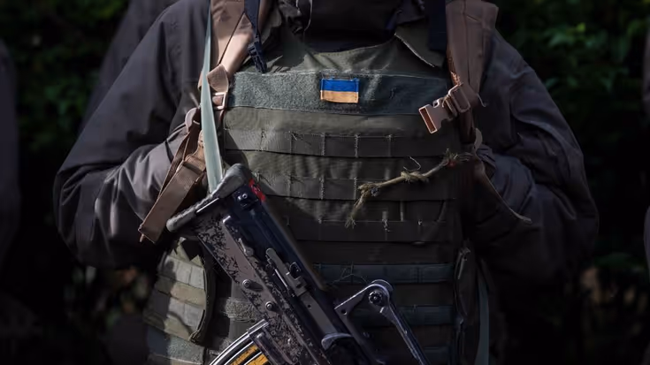 Een Oekraïense militair.