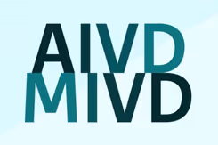 Tekst 'AIVD' boven tekst 'MIVD'.