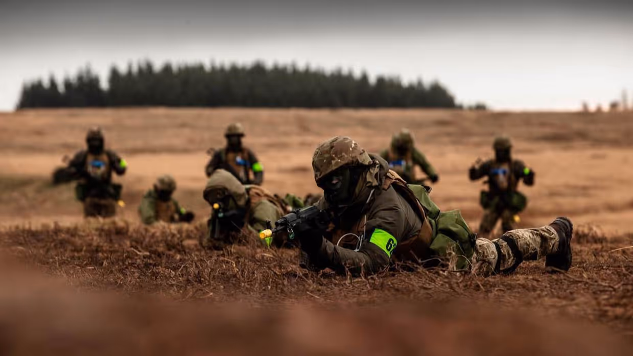 Militaire in Oekraine.