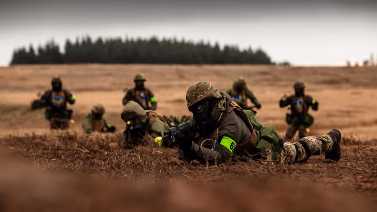 Training van Oekraïense militairen.