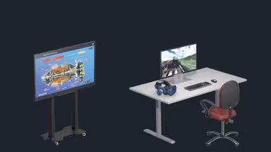 Digitale voorstelling van computerleermiddelen voor de PC-7 MKX.