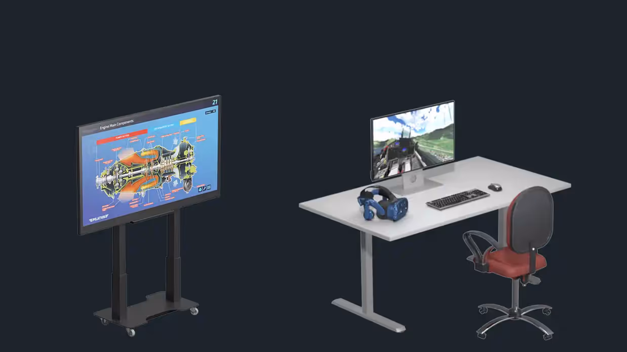 Digitale voorstelling van computerleermiddelen voor de PC-7 MKX.