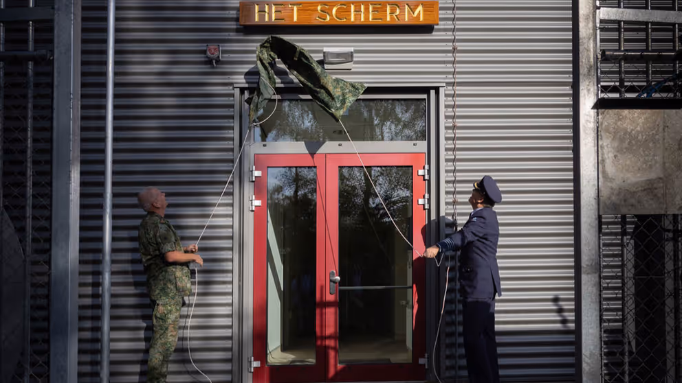 Opening van een nieuwe werkplaats.