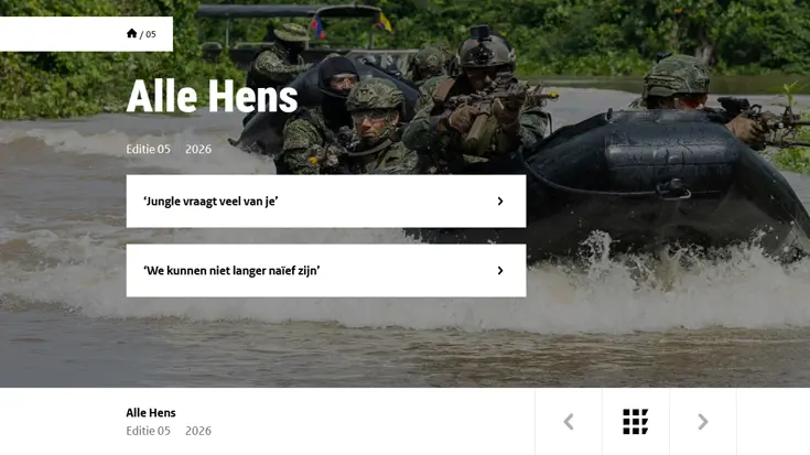 Indexpagina van de nieuwe Alle Hens