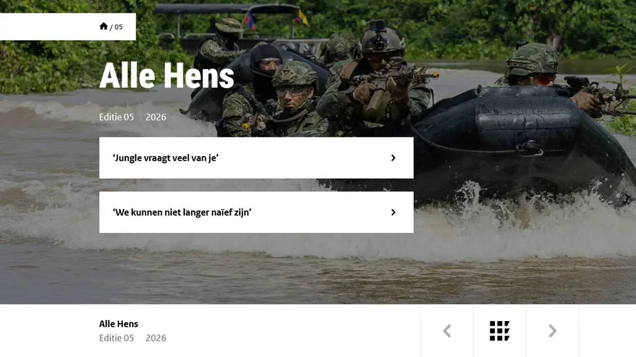 Indexpagina van de nieuwe Alle Hens