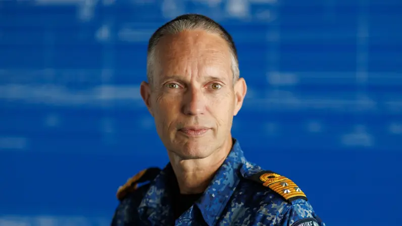 Commandant Zeestrijdkrachten vice-admiraal Harold Liebregs.