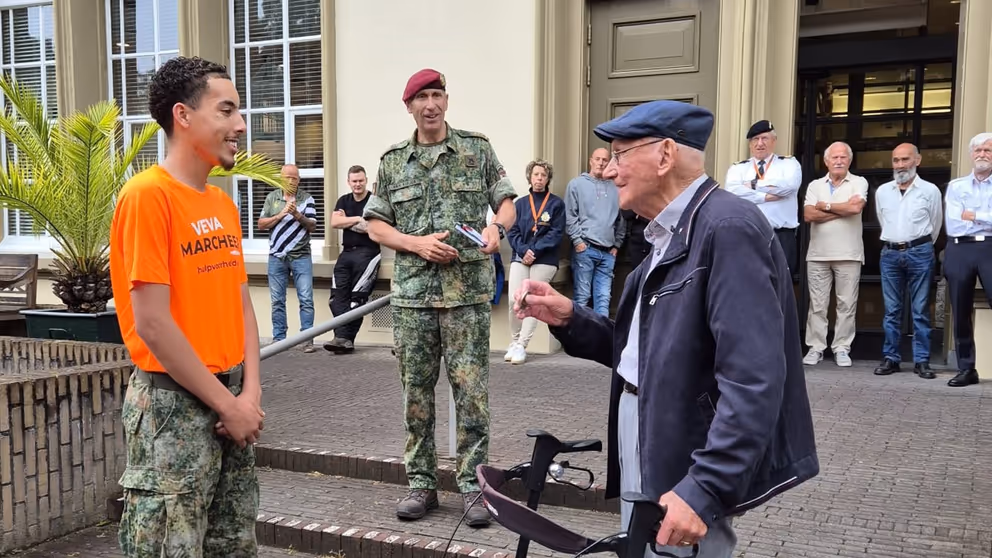 Een student en een veteraan.