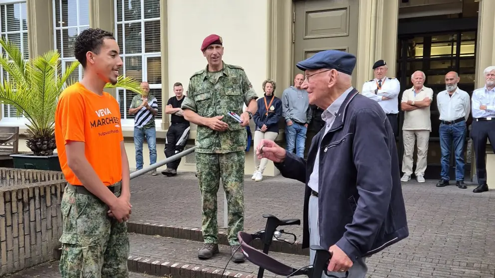 Een student en een veteraan.
