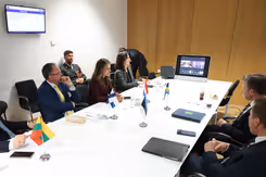 Minister Yezilgöz in vergadering in Brussel